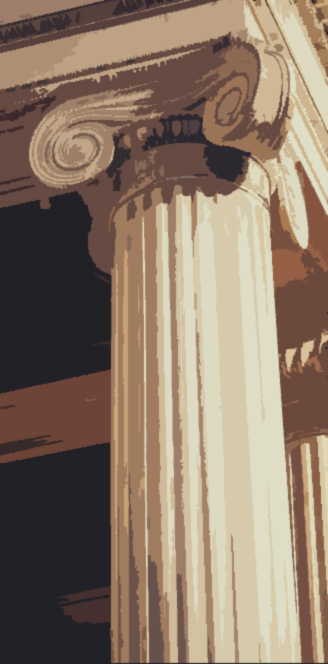 A stylized photo of a column.