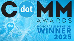 DotComm Honorable Mention Award for 2025 Home Page Revision